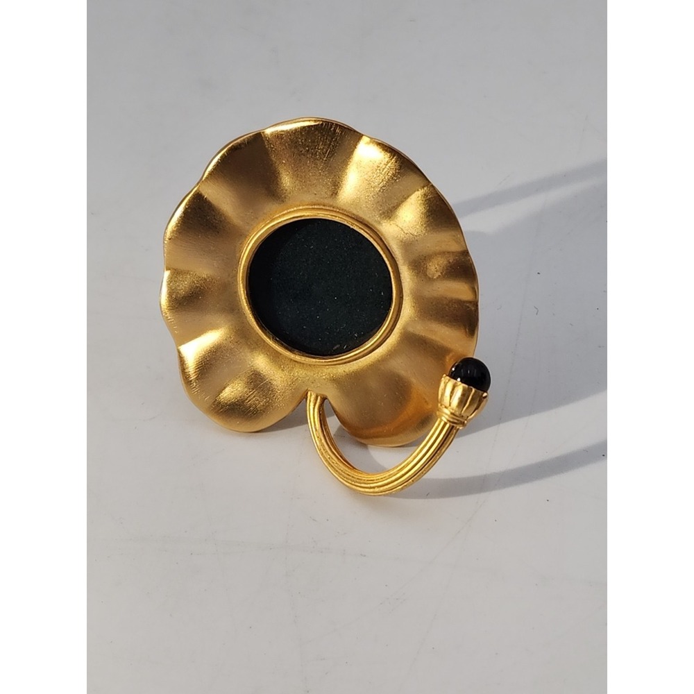 Vintage‎ small Museum of Modern Art MMA-SRM lotus gold tone picture frame